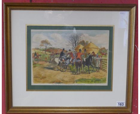 Hand painted etching - First day of the season - Drawn by John leach