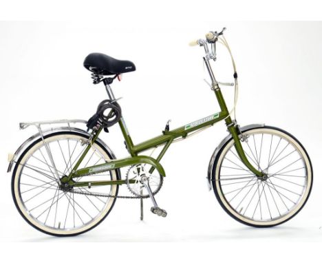 VINTAGE BICYCLE.  A RALEIGH 20, FOLDING BICYCLE, C1970 WITH ORIGINAL SPANNER IN EXCEPTIONAL ORIGINAL CONDITION WITH REPLACEME