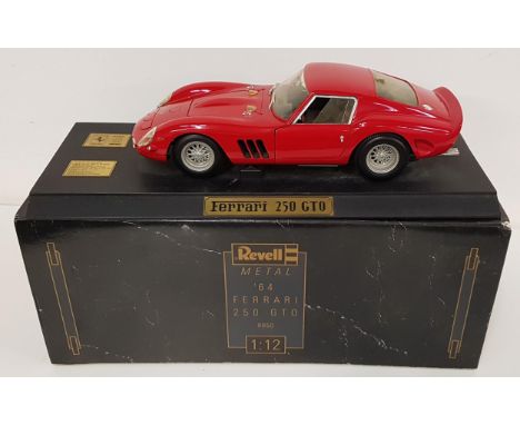 REVELL DIECAST '64 FERRARI 250 GTOnumber 8850, scale 1:12, with stand and box 