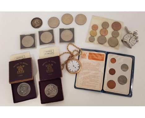 SELECTION OF COINSincluding a Victorian silver crown dated 1899, three Elizabeth II 1977 Silver Jubilee crowns, three Elizabe