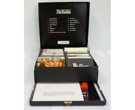 THE BEATLES - COMPLETE COMPACT DISC SET LIMITED EDITIONHMV 1987 limited edition hologram CD set number 000939; includes sixty