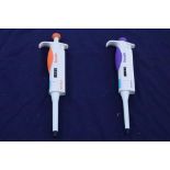 Globe Scientific Diamond PRO Adjustable Volume Research Micropipette 20-200 uL & 100-1000 uL