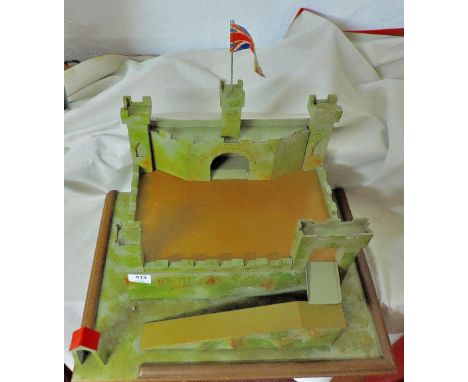 Model Toy Fort - quality construction - dismantles into a containment drawer, on a base 22" x 17" approx.