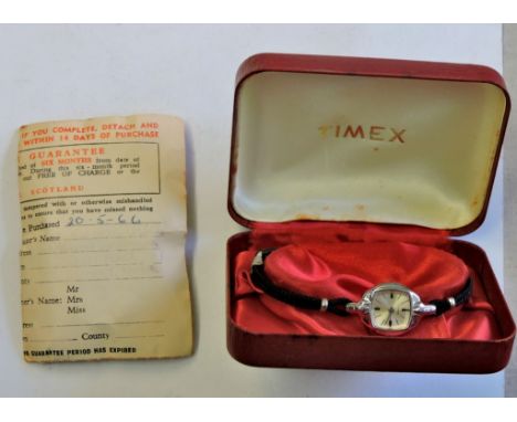 Timex Ladies Watch-In original box with guarantee, purchased 20th May 1966(not working)