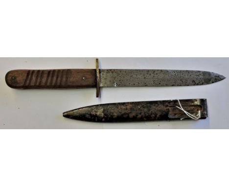 German WWII Pattern Boot Knife fighting dagger, no maker but in good overall condition.