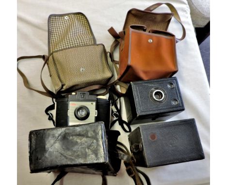Camera(3) Kodak all in there original cases, early 30's in good condition
