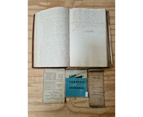 A 19th century book "North Lancashire Conservative Society's Proceedings" together with a WW2 "Soldiers and Sailors Guide to 