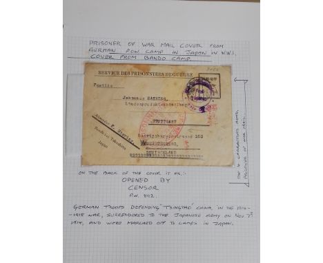 Japan, war time, mainly postcard and covers album, 1904 to 1936, including navy admiral Count Heihachiro Togo, Field Marshal 