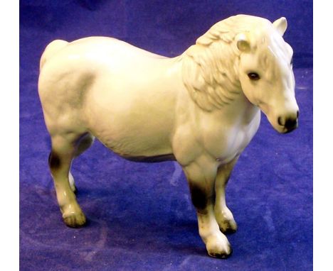 A Beswick Model of a dapple grey Shetland Pony no. 185 (ear restored).