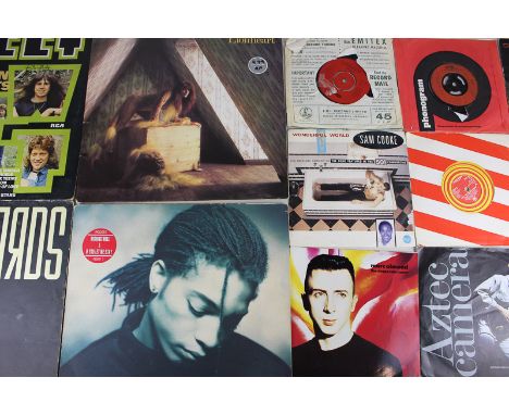 A collection of various long playing records including David Bowie, The Smiths, The Cure and others, together with a collecti