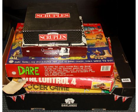 A quantity of vintage games.