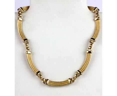 A Christian Dior gold plated necklace.