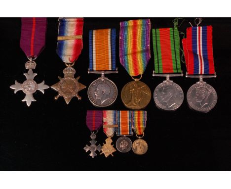 A Geo. V medal group to include O.B.E. 1914-15 Star with 5th Aug-22nd Nov 1914 bar, British war and Victory naming 2. LIEUT. 