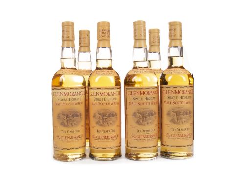 GLENMORANGIE 10 YEARS OLD (6) Single Malt Scotch Whisky 70cl, 40% volume, in tin. Six bottles.