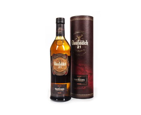 GLENFIDDICH GRAN RESERVA AGED 21 YEARS Single Malt Scotch Whisky Finished in Cuban rum casks. 70cl, 40% volume, in tube.