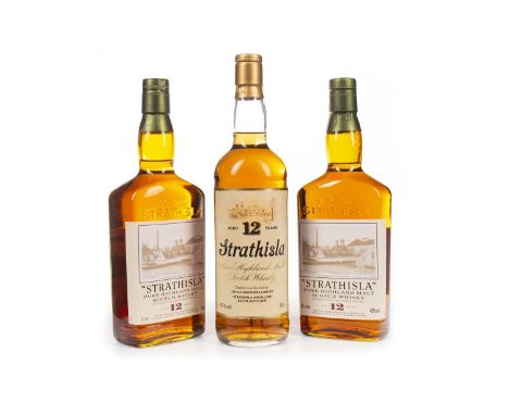 STRATHISLA AGED 12 YEARS (2) Pure Malt Scotch Whisky 70cl, 43% volume, in carton. STRATHISLA AGED 12 YEARS Single Malt Scotch