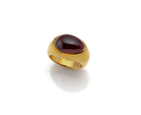 Pomellato Ring "GOCCIA"Italien, 1980er JahreRM 52750/000 Gelbgold (gestempelt). Seitlich signiert "Pomellato". Ausgefasst mit
