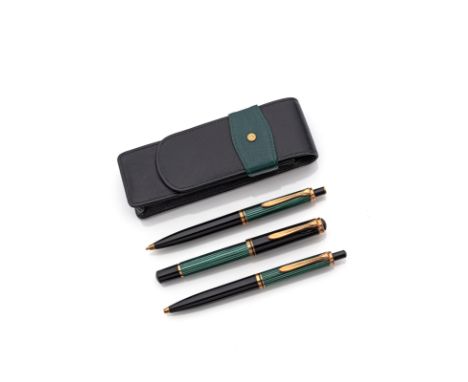 Set - PelikanDeutschlandL. 12,5/13,5 cm/14 cm (Etui)Set mit  Füllfederhalter, Kugelschreiber, Bleistift, mit original Pelikan