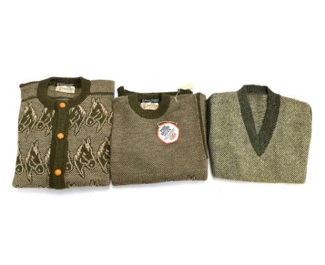 A vintage deadstock 'Doreen Langford' knitted jumper, cardigan and tank top