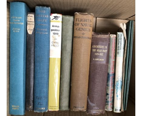 WAR/MILTARY BOOKS. To include: EVANS, R. Lt. Col.,Sifton Praed &amp; Co., 1930 3rd imp. Good blue boards. Well bound. Fold-ou