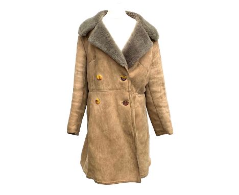 A vintage Baily's of Glastonbury sheepskin coat, size 16