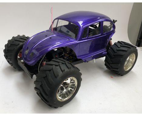 An FG 'Monster' Beetle Buggy, 2wd, 1:5 scale, 26cc 2-stroke engine, heavy duty pull start, radio with failsafe, front hydraul