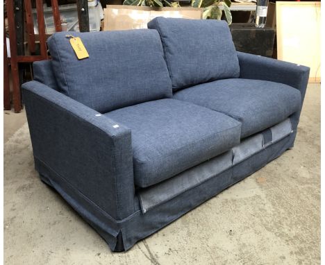 A modern two seater sofa bed