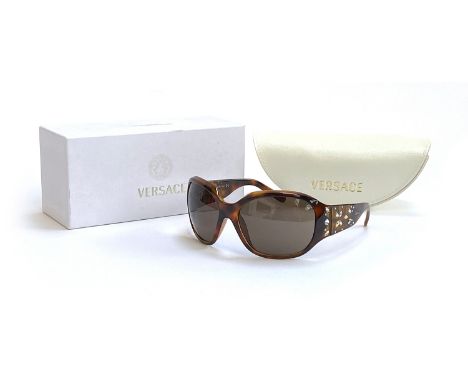 A pair of Versace ladies sunglasses, model 4094-B in Havana, original case and box