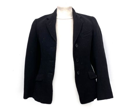 A Harkaway child's hunting/showing jacket, wool with red silk lining, 36" chest, length approx. 21cmProvenance: from the ward