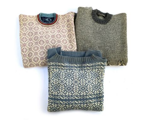 Three vintage deadstock 'Doreen Langford' knitted jumpers