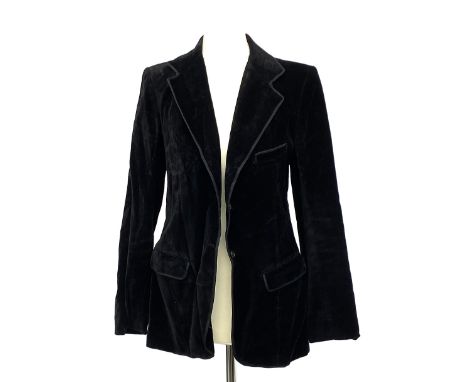 A vintage Limbourg Maison Allegre black velvet jacket; together with a wool blend two piece skirt and jacket, size 44