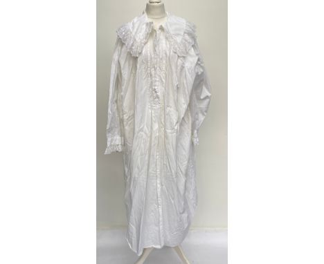 A Madrigal vintage white size M white cotton nightdressProvenance: from the wardrobe of The Late Duchess of Richmond, Goodwoo