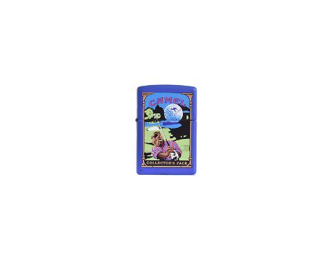 Camel Joe Golfing Prototype Zippo Lighter, the matt blue casing dated 1997, with only 3 to 6 pieces made, unused (1)