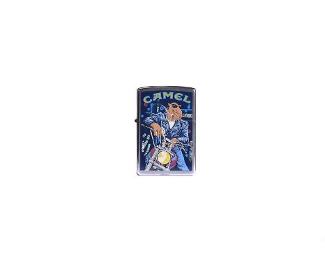 Joe on the Handlebars Brushed Chrome Prototype Zippo Lighter, dated 1997, unused (1)