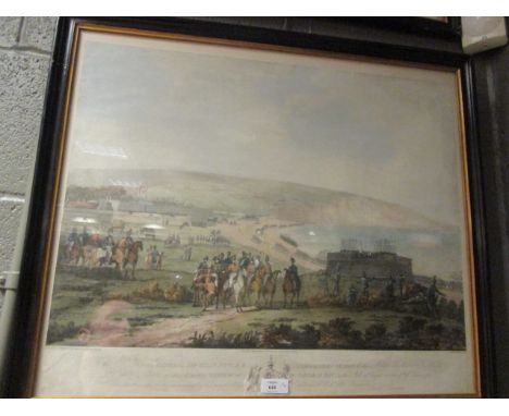 Four etchings by J Wells after R Lavesay 48 x 60cm  