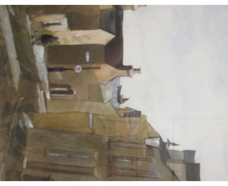 John Knapp-Fisher (British, b. 1931) - Cresswell Street, Tenby, limited edition signed print, numbered 107/750  