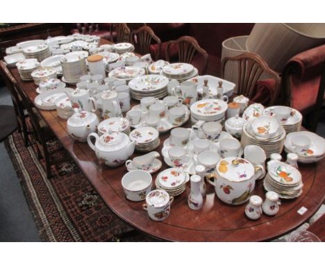 Royal Worcester 'Evesham' and 'Evesham Vale' pattern dinner ware aproximately 300 pieces  