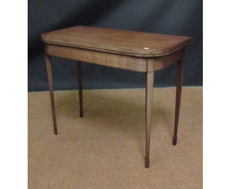 A mahogany card table, 76 x 92 x 45cm  