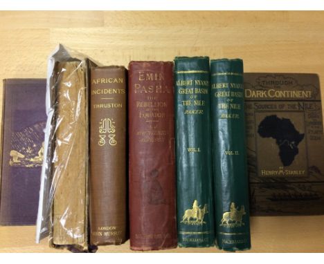Books - Africa - travel. BAKER (S.W.) The Albert N'Yanza Great Basin of the Nile, two vols., 1866, 8vo, plates, two maps (one