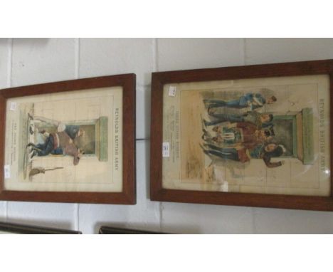 Reynold's British Army prints - 'One O'clock Sundays' and 'Three O'clock Sundays', after Harry Payne, published by Reynolds &
