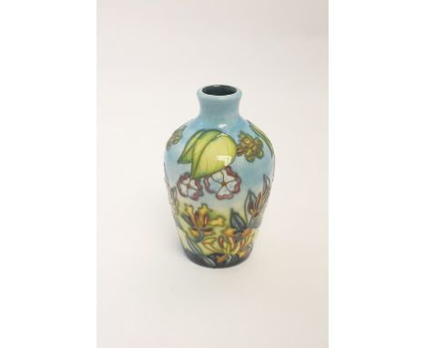 A Moorcroft small baluster vase, Season Summer pattern, impressed marks and dated 2000, approx 9cm highCondition: good, no si