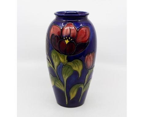 Moorcroft Tulip pattern baluster vase, circa 1987, limited edition 3 of 50, marked and signed to baseIn very good condition 