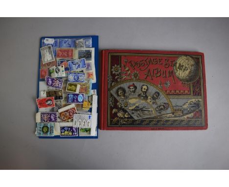 A Late Victorian Postage Stamp Album Dated Jan 31st 1900 Containing Small Quantity of British and Foreign Stamps Including Pe