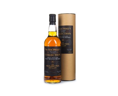 HIGHLAND PARK MACPHAIL'S COLLECTION AGED 30 YEARS Single Malt Scotch Whisky 70cl, 43% volume, in tube.