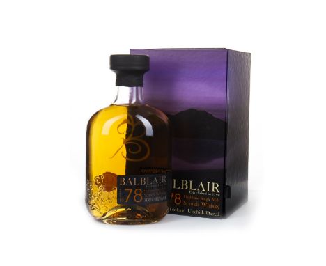 BALBLAIR 1978 Single Malt Scotch Whisky Bottled 2008. 70cl, 46% volume, in box.