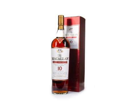 MACALLAN 10 YEARS OLD CASK STRENGTH - ONE LITRE Single Malt Scotch Whisky One litre, 58.1% volume, in carton.