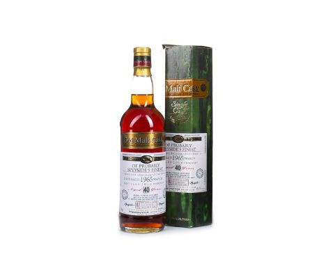 PROBABLY SPEYSIDE'S FINEST 1965 OLD MALT CASK AGED 40 YEARS Single Malt Scotch Whisky Distilled at Glenfarclas March 1965, ma