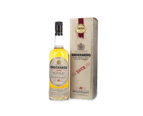 KNOCKANDO 1972 Single Malt Scotch Whisky Bottled 1985. 75cl, 40% volume, in carton.