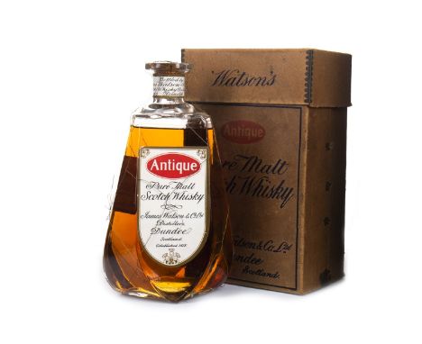 JAMES WATSON &amp; CO LTD ANTIQUE Blended Malt Scotch Whisky No capacity or strength stated, in box.
