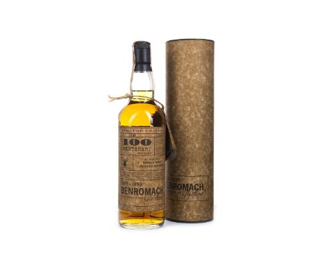 BENROMACH CENTENARY AGED 17 YEARS Single Malt Scotch Whisky Bottled in 1998 to celebrate 100 years of the Benromach distiller